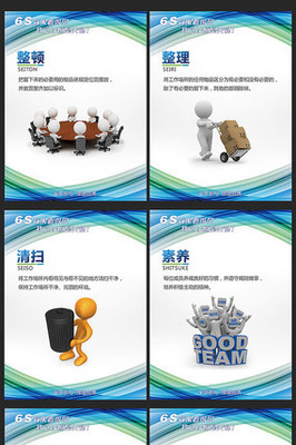 6S企業(yè)管理標語展板 企業(yè)管理服務的精髓展示
